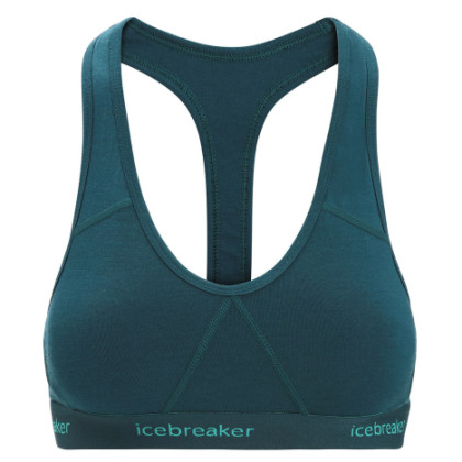 Reggiseno sportivo Icebreaker Women Sprite Racerback Bra verde Green Glory