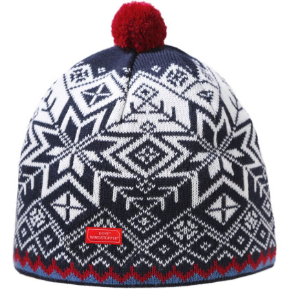 Cappello in merino lavorato a maglia Kama AW41 blu scuro Darkblue