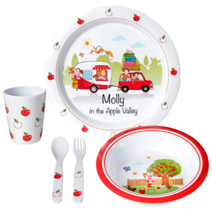 Set di piatti per bambini Brunner Molly 3+ bianco