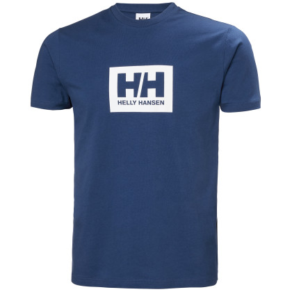 Maglietta da uomo Helly Hansen Hh Box T blu 606 Deep Fjord