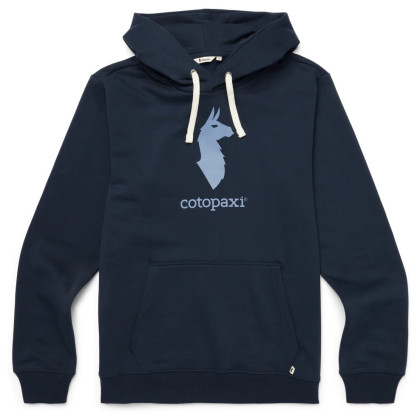 Felpa da uomo Cotopaxi Cotopaxi Llama Pullover Hoodie blu scuro carbon