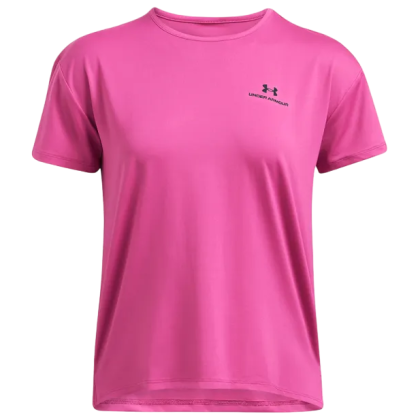 Maglietta sportiva da donna Under Armour Rush Energy SS 2.0 rosa AstroPink/Black
