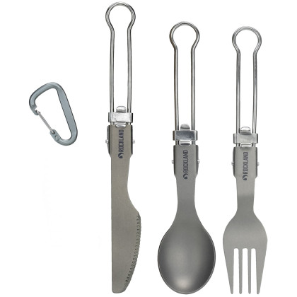 Set di posate Rockland Titanium Tools grigio grey