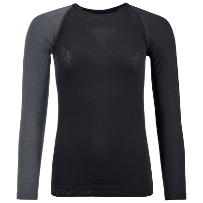 Maglietta sportiva da donna Ortovox 120 Comp Light Long Sleeve W nero BlackRaven