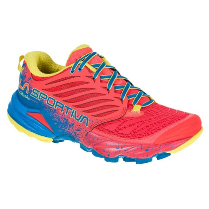 Scarpe da donna La Sportiva Akasha Woman rosso/blu Hibisc/Neptune