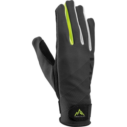 Guanti da sci Leki Guide nero charcoal-neon yellow-white