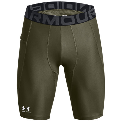 Pantaloni termici da uomo Under Armour HG Armour Lng Shorts verde scuro MarineODGreen/White