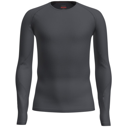 Maglietta funzionale da uomo Icebreaker M Mer 260 Zoneknit Seamless LS Crewe nero Graphite