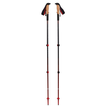 Bastoncini da trekking Black Diamond Pursuit Shock Trekking Poles grigio/rosso Steel Grey-Octane