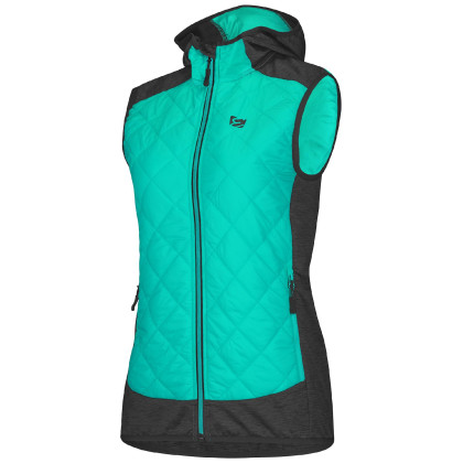 Gilet da donna Etape ARTEMIS PRO 2.0 nero/verde mint/černá