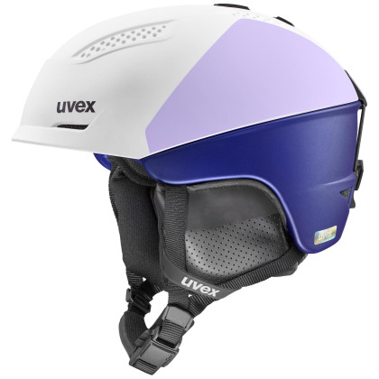 Casco da sci da donna Uvex Ultra Pro WE bianco/viola white-cool lav.