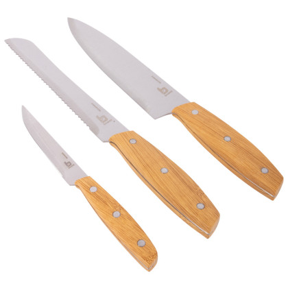 Set di coltelli Bo-Camp Bethnal 3 pcs marrone/argento Brown