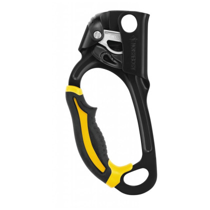 Bloccante Petzl Ascension nero/giallo