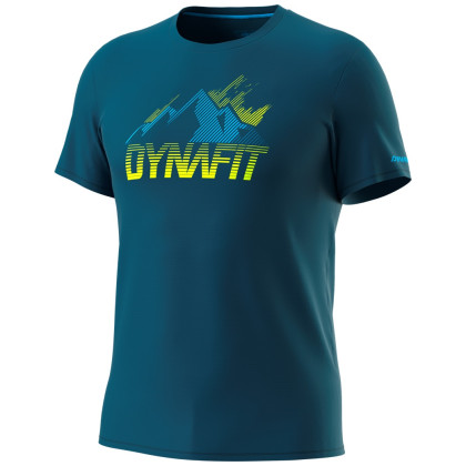 Maglietta funzionale da uomo Dynafit Transalper Graphic S/S Tee M blu Petrol