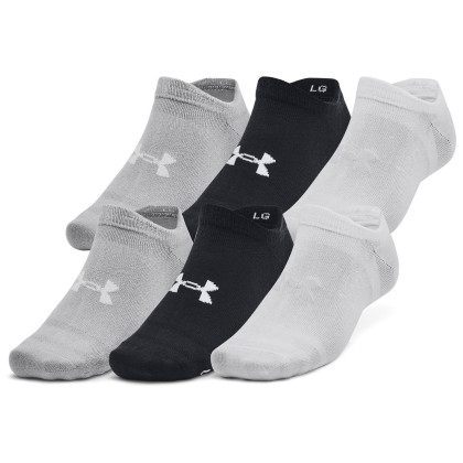 Calze Under Armour Essential No Show 6pk mix1 blk