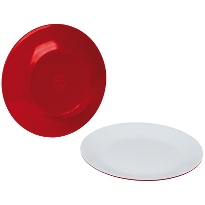 Set di piatti Bo-Camp Piatto da colazione Two tone - 4 pz rosso Red