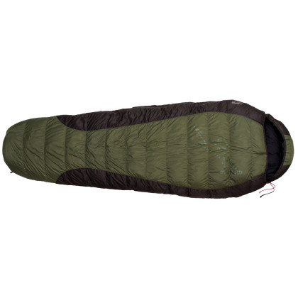 Sacco a pelo in piuma Warmpeace Viking 600 180 cm verde/grigio Olive/Gray/Black