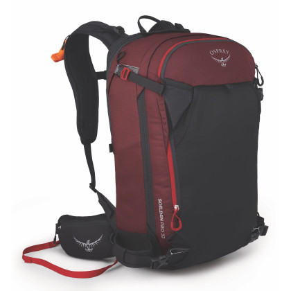 Zaino Osprey Soelden Pro E2 Airbag Pack rosso red mountain