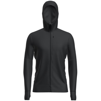 Felpa funzionale da uomo Icebreaker M Mer 260 Quantum IV LS Zip Hoodie nero Black