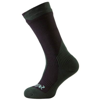 Calzini impermeabili SealSkinz Trekking Thick Mid nero Black/RacingGreen