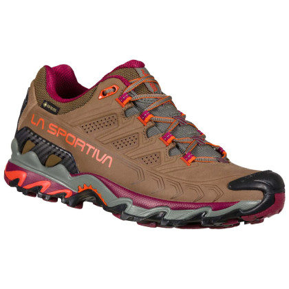 Scarpe da donna La Sportiva Ultra Raptor II Leather Woman GTX marrone Taupe/Red Plum