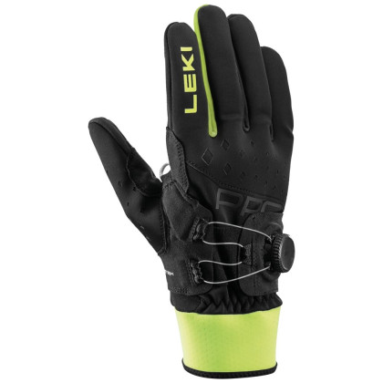 Guanti Leki PRC Boa® Shark nero/verde black-neon yellow