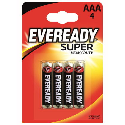 Batterie Energizer Eveready super AAA/4pack nero