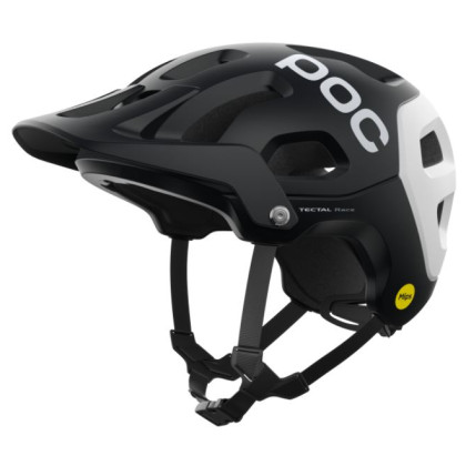 Casco da ciclismo POC Tectal Race MIPS nero/bianco Uranium Black/Hydrogen White Matt