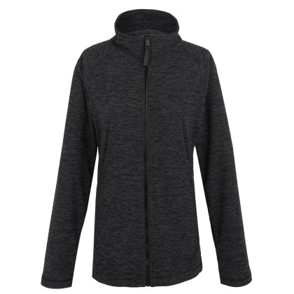 Felpa tecnica da donna Regatta Mayse Full Zip nero Black Marl