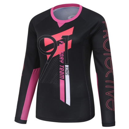 Maglia da ciclismo per donna Protective P-Queen of vert nero black