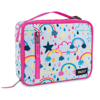 Scatola per alimenti Packit Classic Lunch Box rosa/grigio Rainbow Sky