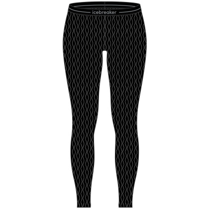 Mutande sportive da donna Icebreaker W Mer 260 Vertex Leggings On-Piste nero/bianco Black/Snow/J