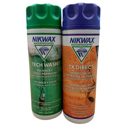 Impregnanti Nikwax Sada Twin Tech Wash a TX.Direct Wash-In (300 + 300ml)