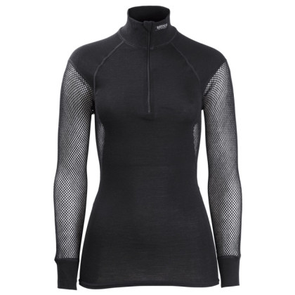 Maglione con collo alto da donna Brynje of Norway Lady Wool Thermo Zip-polo nero