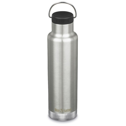 Thermos Klean Kanteen Insulated Classic 20oz (w/Loop Cap) argento Brushed Stainless