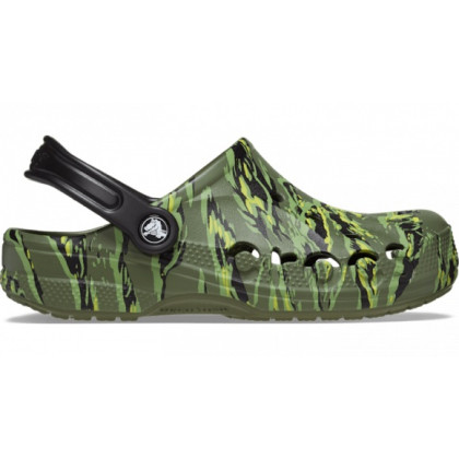 Pantofole Crocs Baya Seasonal Printed Clog verde/marrone Tiger Camo