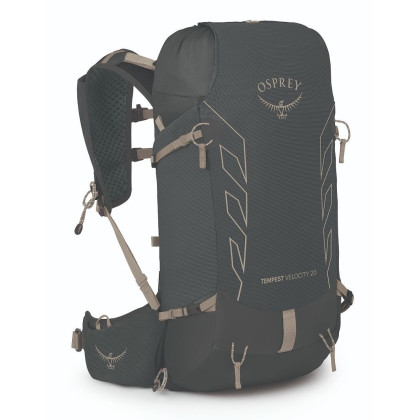 Zaino da escursionismo da donna Osprey Tempest Velocity 20 nero dark charcoal/chiru tan