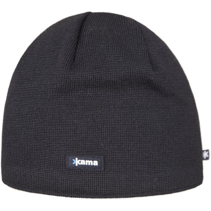 Cappello in merino lavorato a maglia Kama AW19 nero Black