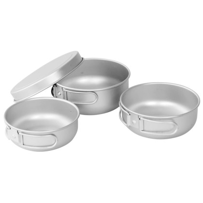 Set di stoviglie Easy Camp Adventure Ultra Light Cook Set argento Silver