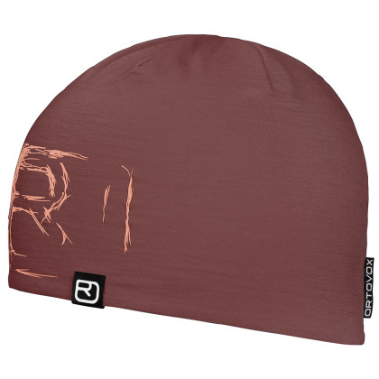 Berretto Ortovox 120 Tec Logo Beanie viola scuro/rosa mountain rose