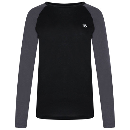 Maglietta sportiva da donna Dare 2b W Exchange Baselayer Top nero/grigio Black/Ebony