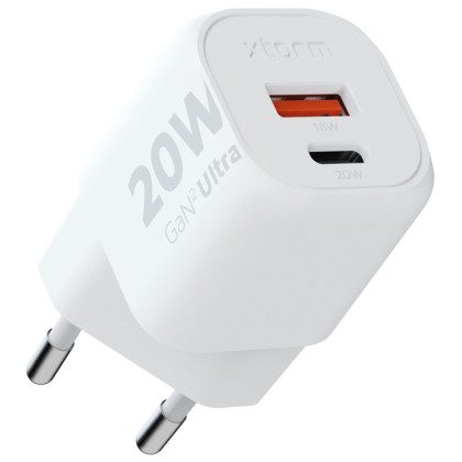 Caricatore Xtorm 20W GaN2 Ultra Wall Charger bianco