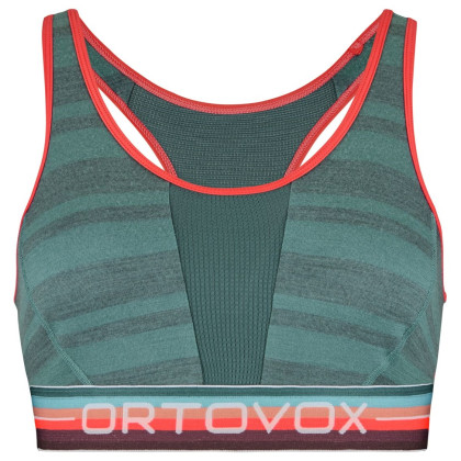 Reggiseno sportivo Ortovox 185 Rock'N'Wool Sport Top W grigio arctic grey