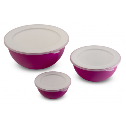 Set di ciotole Omada Sanaliving Bowls Set 3,5L + 1,7L + 0,5L viola