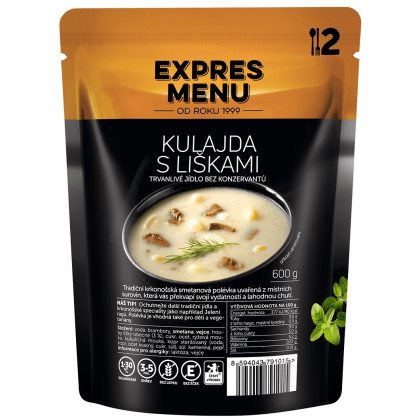 Zuppa Expres menu Zuppa di funghi finferli (2porzioni)