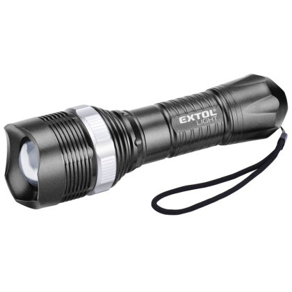 Torcia Extol 40lm, ZOOM, 1W LED, ABS plastica