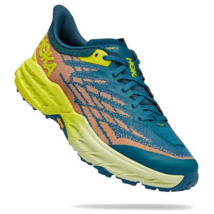 Scarpe da uomo Hoka M Speedgoat 5 Wide blu Blue Coral / Evening Primrose