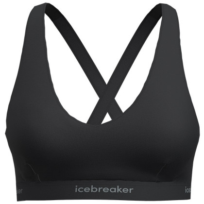 Reggiseno sportivo Icebreaker W Mer 125 Cool-Lite Sprite Racerback Bra nero Black