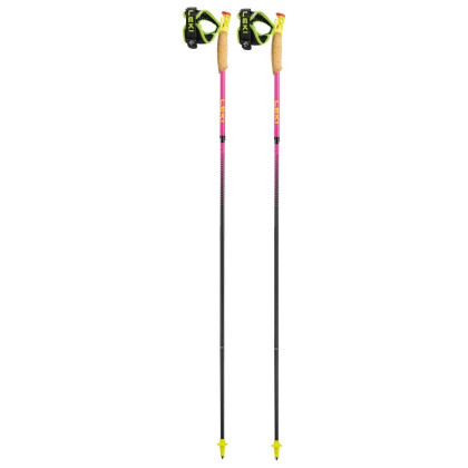 Bastoncini da trail running Leki Ultratrail FX.One Superlite rosa/nero neonpink-neonyellow-naturalcarbon