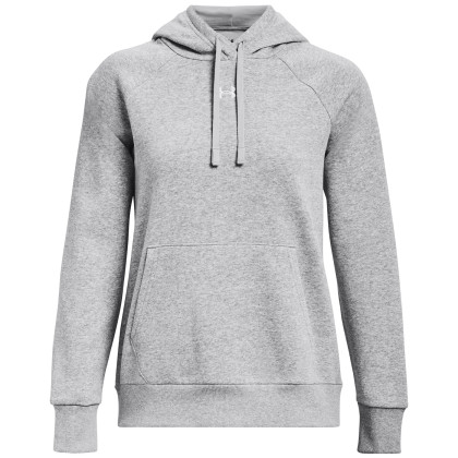 Felpa da donna Under Armour Rival Fleece Hoodie grigio Mod Gray Light Heather / / White